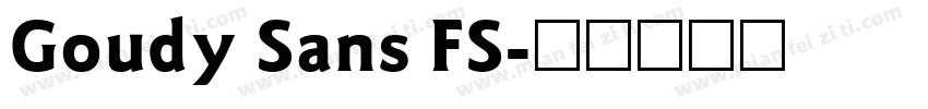 Goudy Sans FS字体转换